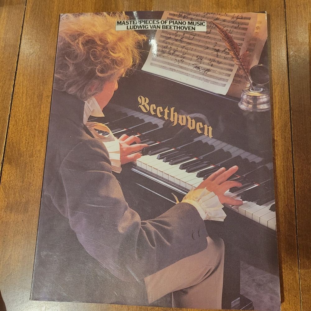 Masterpieces of Piano Music Ludwig Van Beethoven Sheet Music Amsco 1986 AM37177